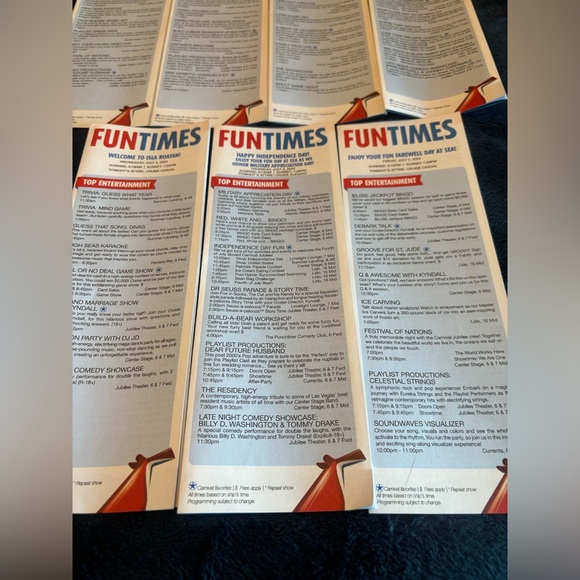Carnival Cruise Lines Jubilee Fun Times Itineraries - Picture 4 of 4